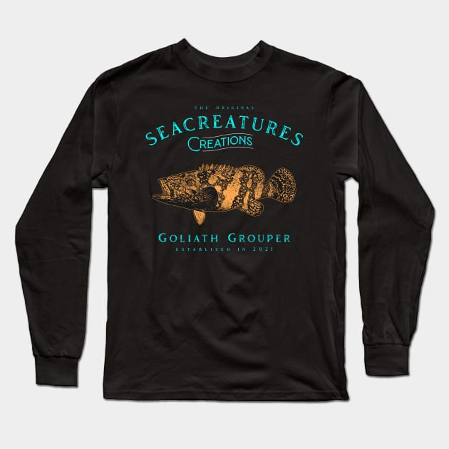Goliath Grouper Long Sleeve T-Shirt by Seacreatures